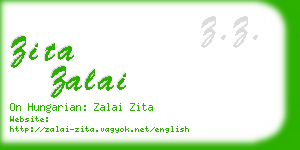 zita zalai business card